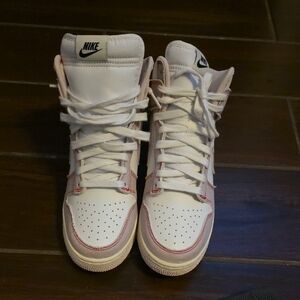 Nike White and purple High-Top Sneakers